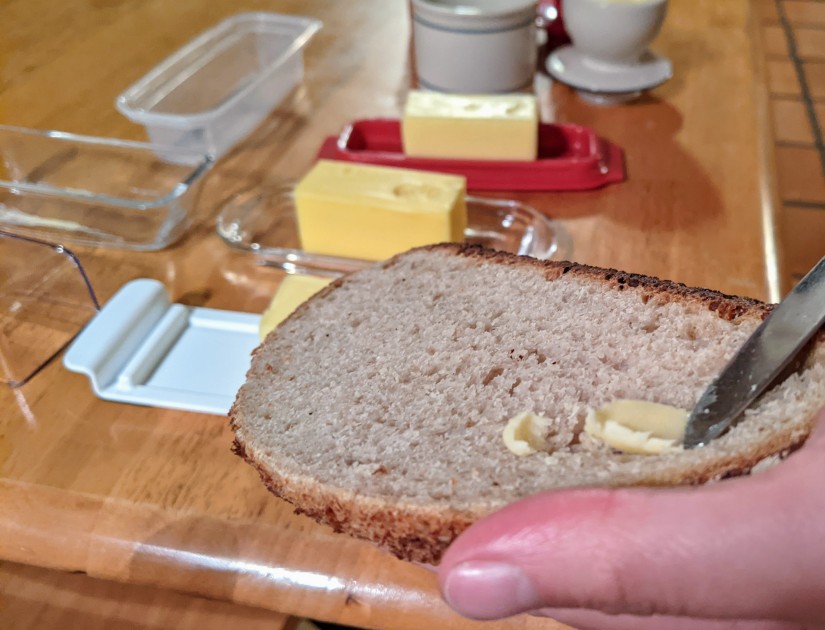 butter dish - despite its modern design, the butter kept in the oxo good grips...