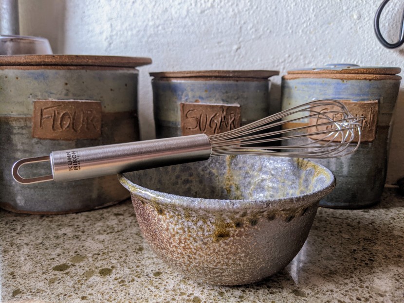 whisk - the kuhn rikon french wire is so heavy that it will tip over a small...