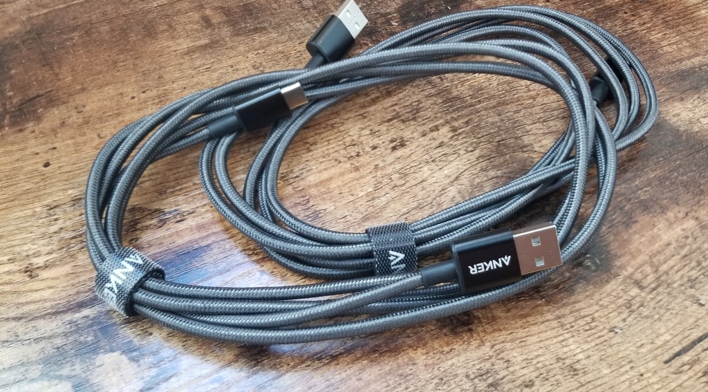 RAMPOW Câble USB C 2m USB 3.0, Câble USB Type C Charge Rapide 3A
