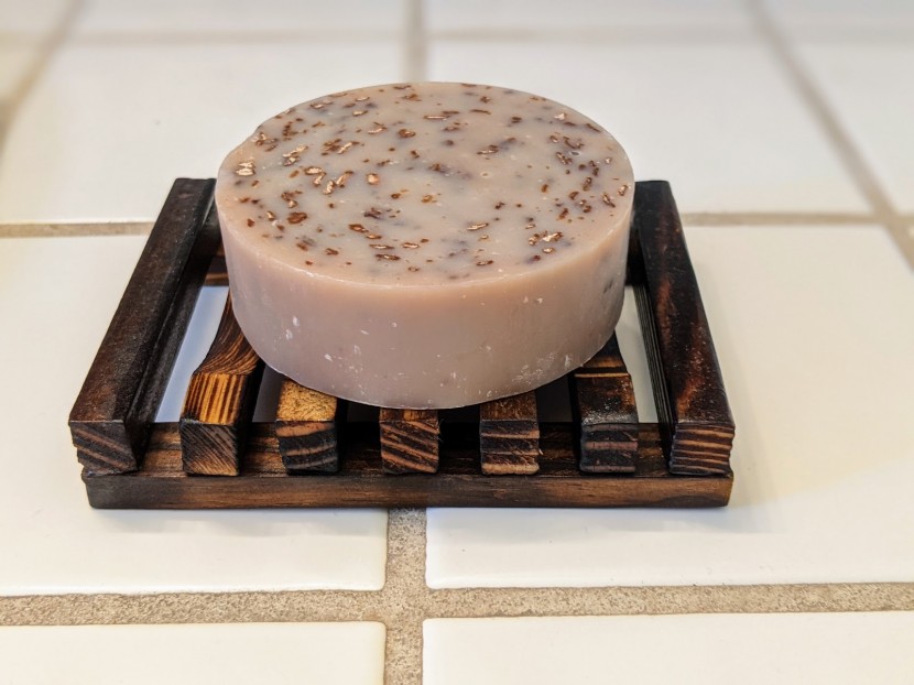bathroom soap dish - we found it annoying that round bars of soap didn&#039;t fit snuggly into...