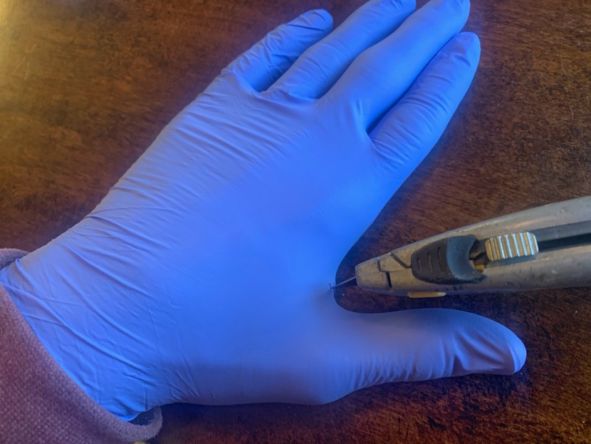 disposable gloves - the nitrile was consistently more cut resistant than vinyl.