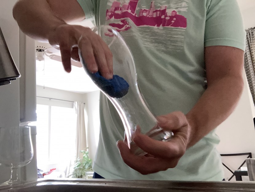 beer glasses - tall glasses require a long, narrow brush in order to effectively...