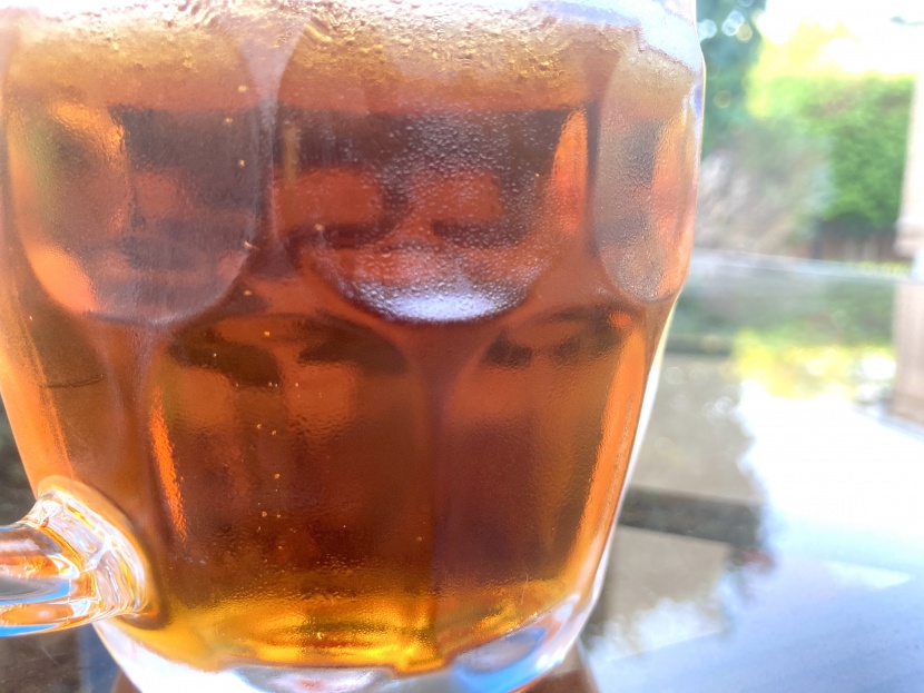 beer glasses - the thick glass and accompanying handle of the dimple stein option...