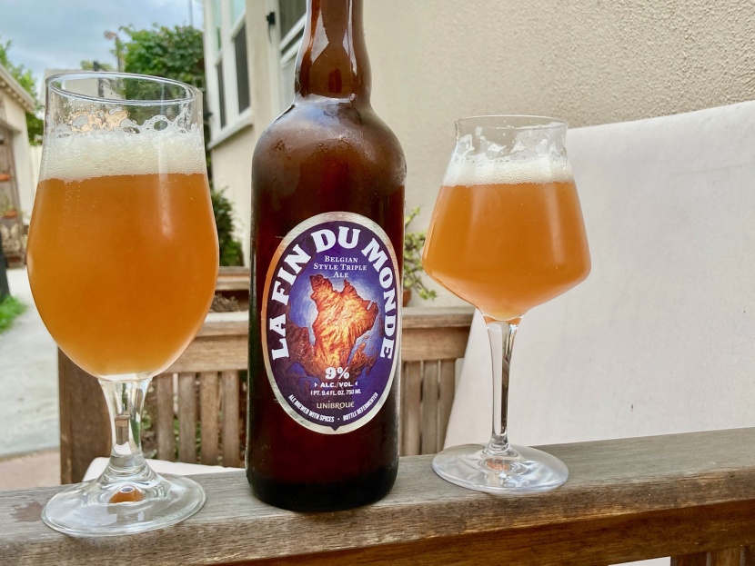 beer glasses - the tulip glass from the luminarc set (left, from a previous...