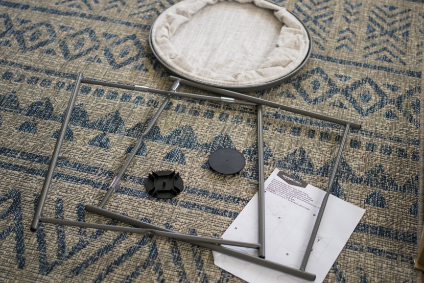 end table - only a few parts and no tools are required to assemble the...