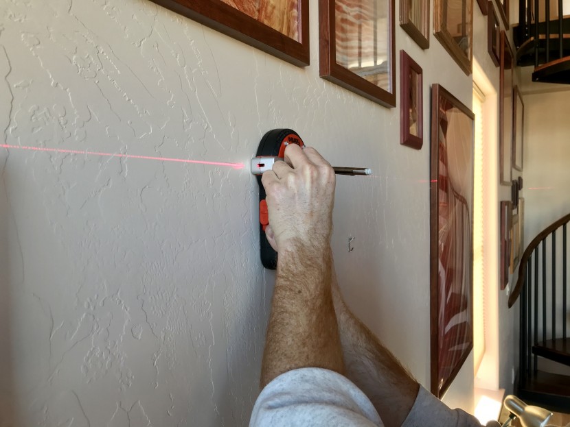 stud finder - we like that the laser level on the black+decker is broad enough to...