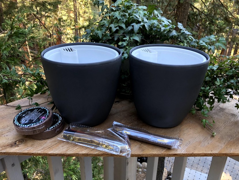 flower pot - plastic planters, like the gardenix self-watering pots, are...