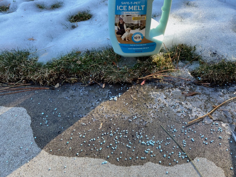 ice melt - products containing urea are best suited to mild winter conditions...
