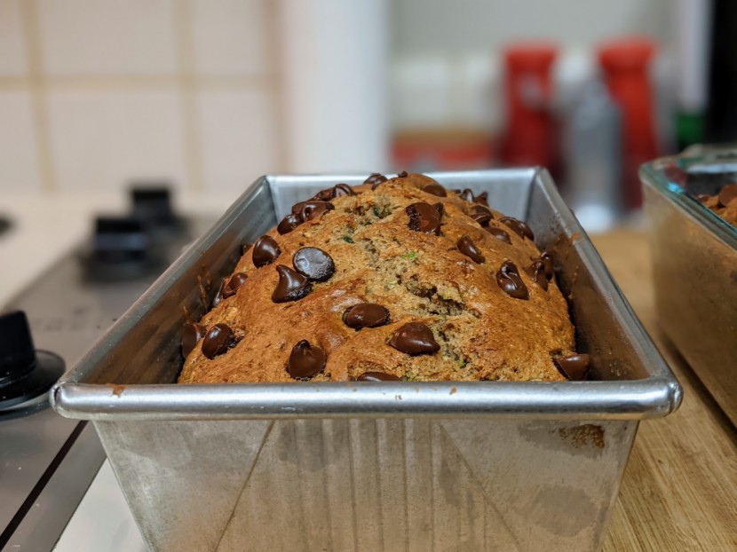loaf pan - the usa pans created a perfectly risen loaf - we were impressed.