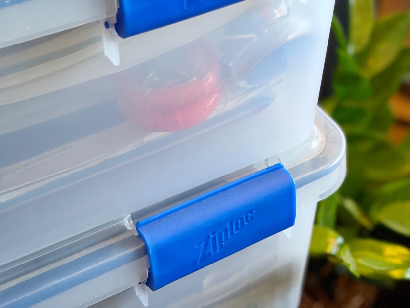 storage bins - the iris weathertight bins (shown here with the ziploc logos) are...