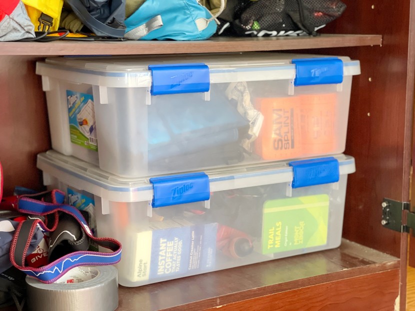 storage bins - the iris weathertight bins (26.5-quart size pictured) are...