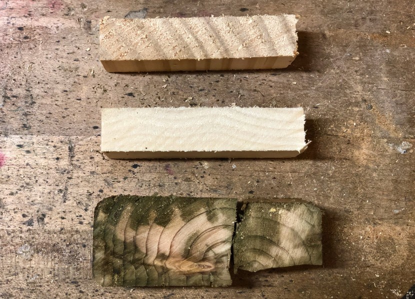 handsaw - shark saw cut quality on poplar, pine, &amp;amp; pressure-treated 2x4.