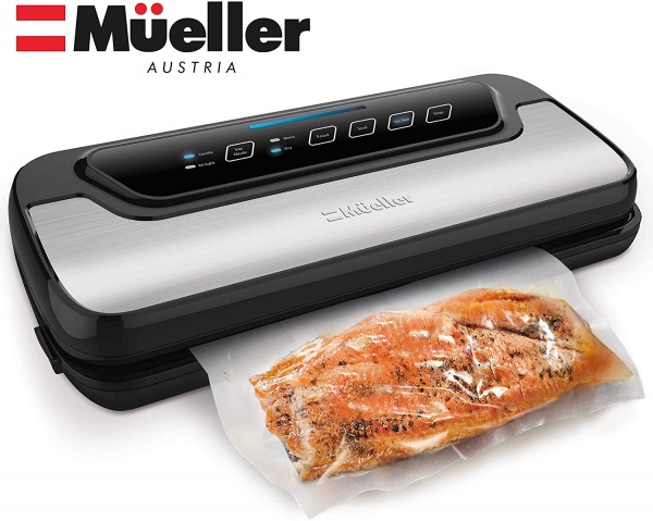PrimalTek 15 inch Commercial Grade Vacuum Sealer - User Friendly for Food Savers, 28 Vacuum Pressure Features An Auto Cooling System, Smart Heat