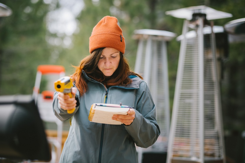 with the help of an infrared thermometer, we were able to test how...
