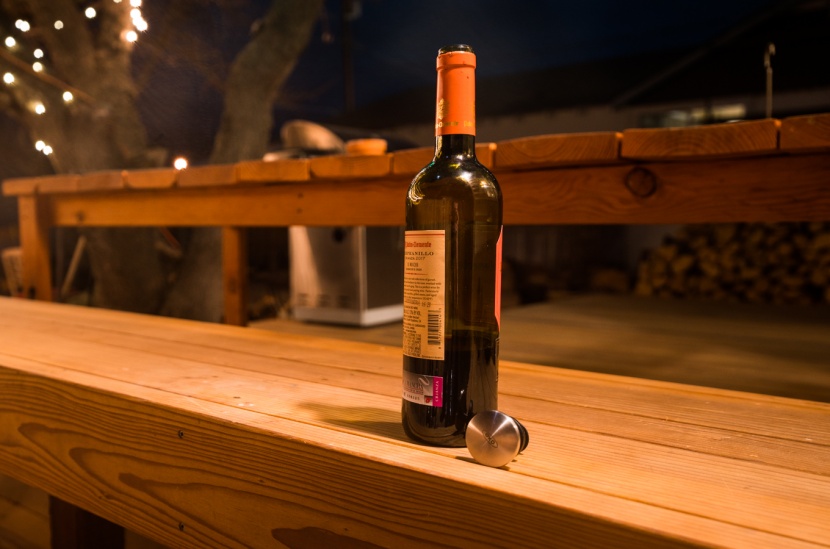 the oxo stopper has a great look that fits in whether your guests...