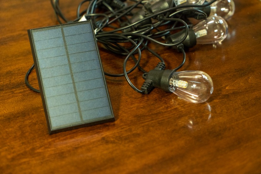 string lights - a solar-powered string light that can be installed just about...