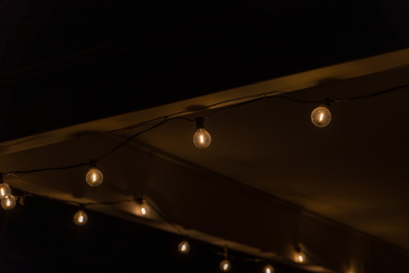 string lights - almost any string light can be hung by a hook on the cable.