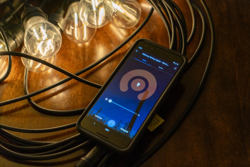 string lights - the xmcosy+ app connected easily and allowed wifi control of the...