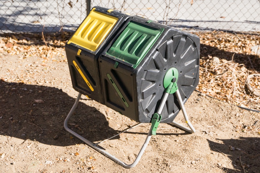 compost bin - this model is exactly like its single-chambered cousin but lets you...