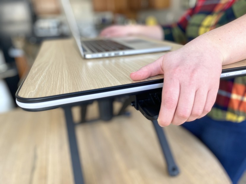 each model got raised, lowered, and moved around to different...