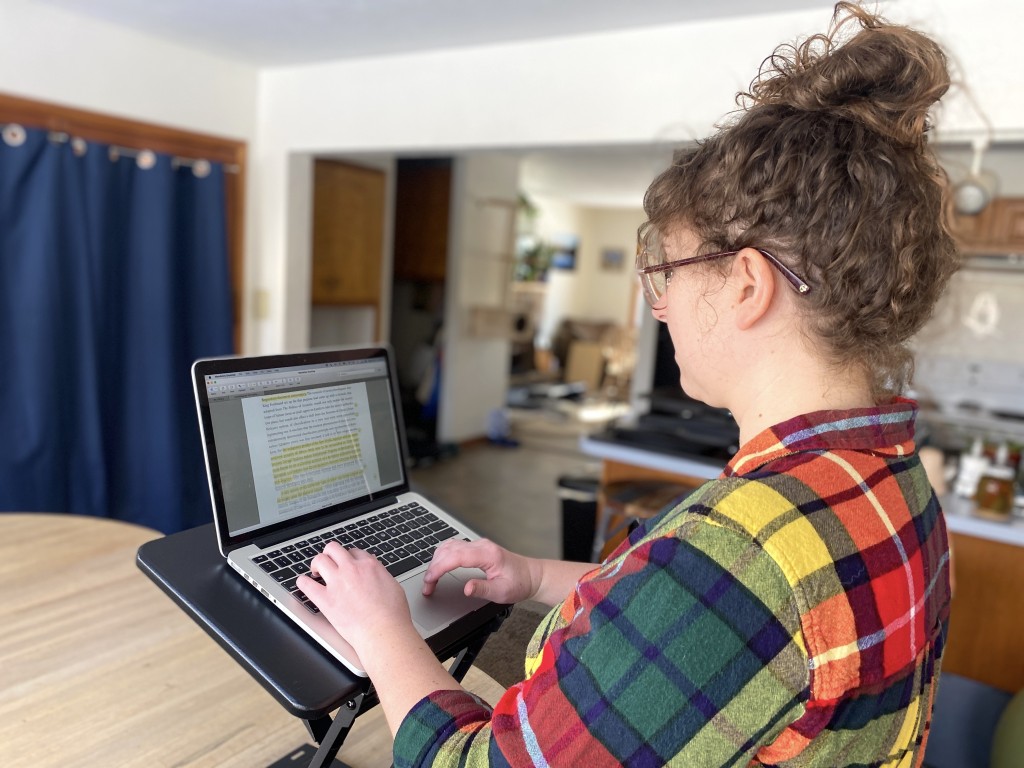 standing desk converter - this model would be a decent option for someone searching for a...