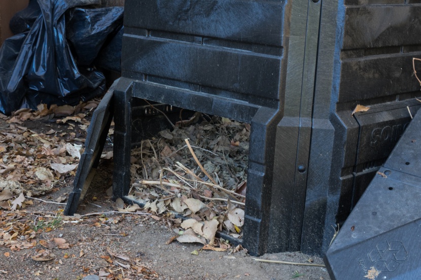 the allgreen soil saver has three garage-style doors to help with...