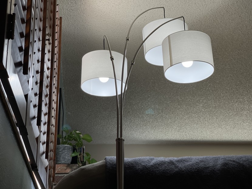 floor lamp - all the triple-light arc lamps we tested have exceptionally heavy...