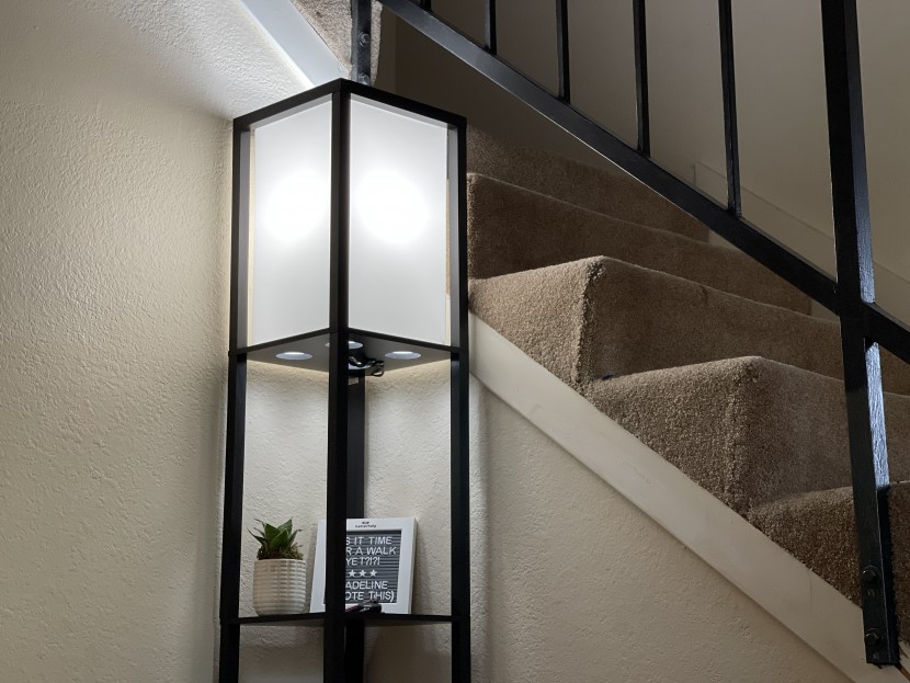 floor lamp - the simple designs etagere provides good-quality ambient lighting...