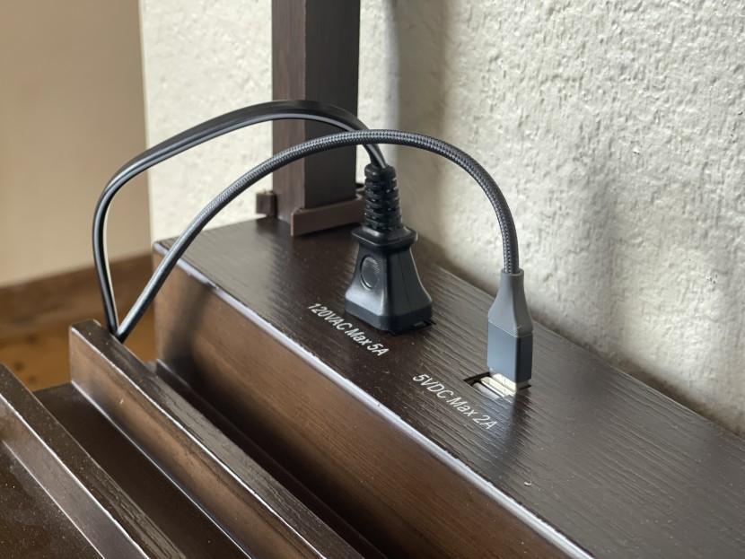 floor lamp - we love the functionality of the outlet and usb ports on the maxwell...