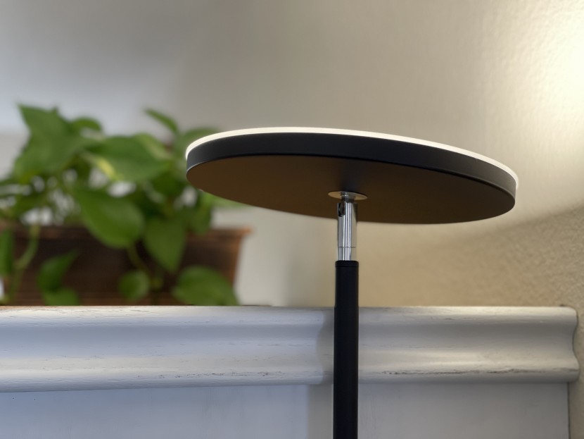 floor lamp - the joofo torchiere can be tilted in just about any direction and...