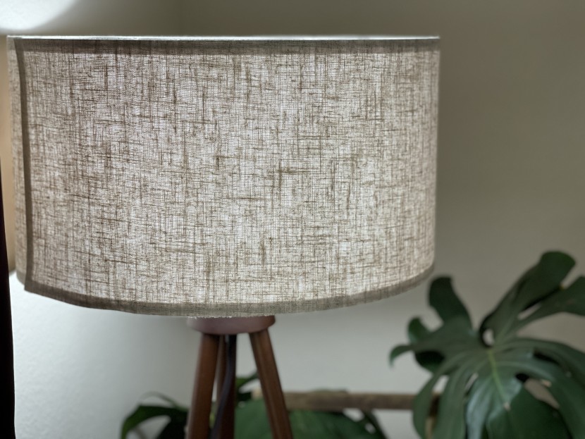 floor lamp - the lepower wood offers a soft ambiance and a rustic appeal for a...