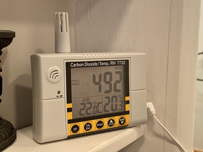 air quality meter - the gain express wall mount&#039;s co2 readings can be read from a...