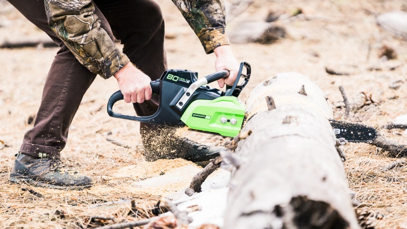 greenworks pro 80v - the greenworks pro 80v is heavy, but in some instances, the added...