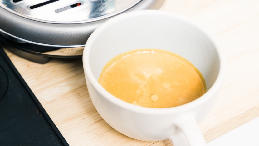 breville bambino - yes, that beautiful crema came from this tiny and highly affordable...