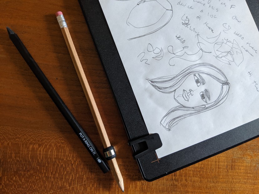 smart pen - the slate 2+ magnetic ring is compatible with any pen or pencil that...