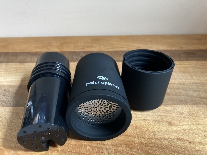 spice grinder - the microplane manual spice mill shaved tough spices down to the...