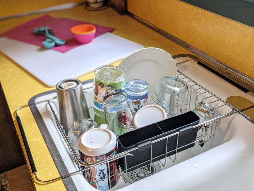 dish rack - sanno&#039;s in-sink design frees up countertop space for other kitchen...
