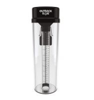 outback blue rain gauge 11 inch