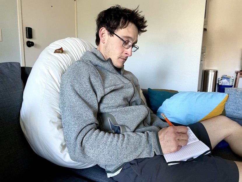 body pillow - the leachco snoogle can be coiled into a unique pillow to lean...