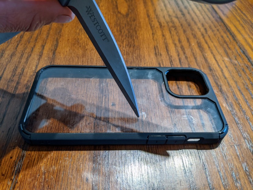 we conducted a scratch test on each model to see how they'd hold up...