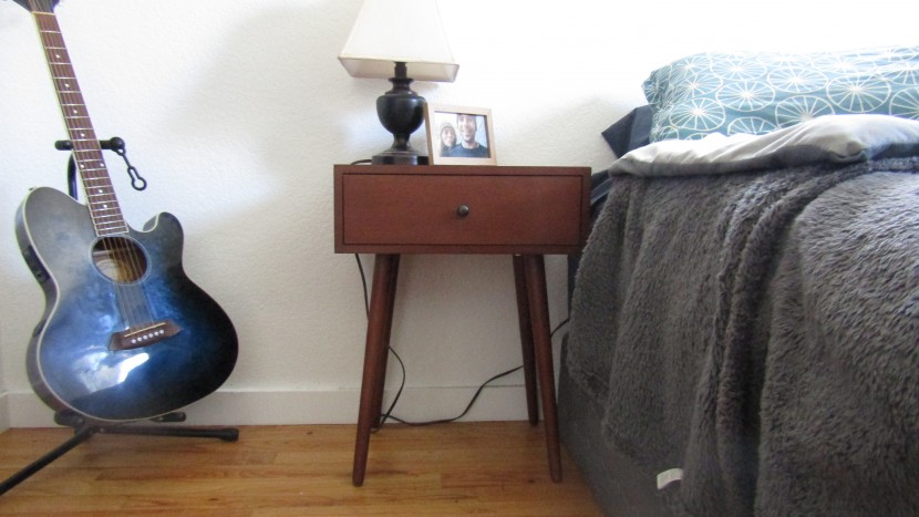 the decor therapy mid century one drawer side table is of the mid...