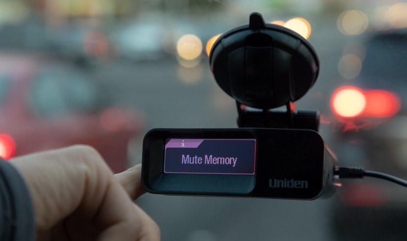 radar detector - here we are locking out a false alert triggered by automatic doors...