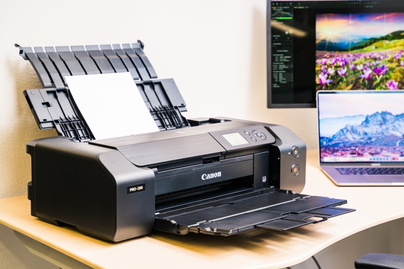 canon pixma pro-200 - this unit will accept a wide variety of paper dimensions as wall...