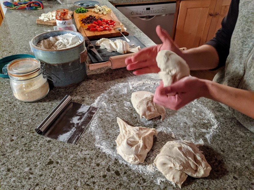 pizza oven - this was a common scene in the kitchen of our lead testers...