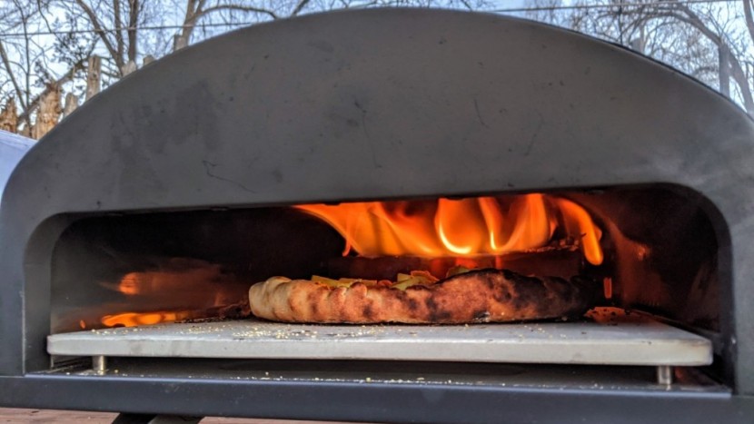 pizza oven - even in its gas-powered form, the bertello produces a rolling flame...