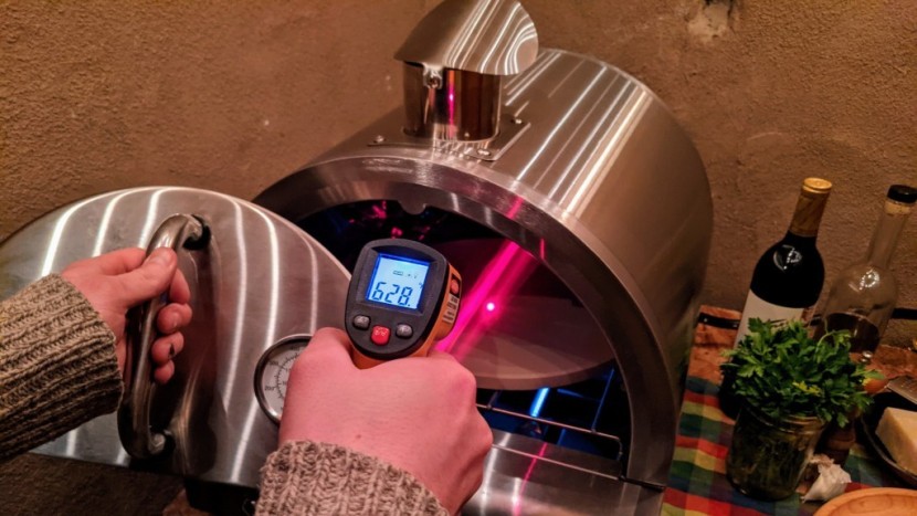 we relied on our infrared thermometer to keep track of oven...