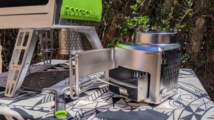 pizza oven - the gozney roccbox comes standard as a gas-oven, but an accessory...
