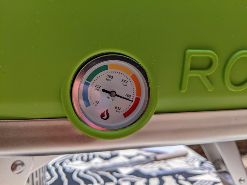 gozney roccbox - the thermocouple (thermometer) integrated into the base of the oven...