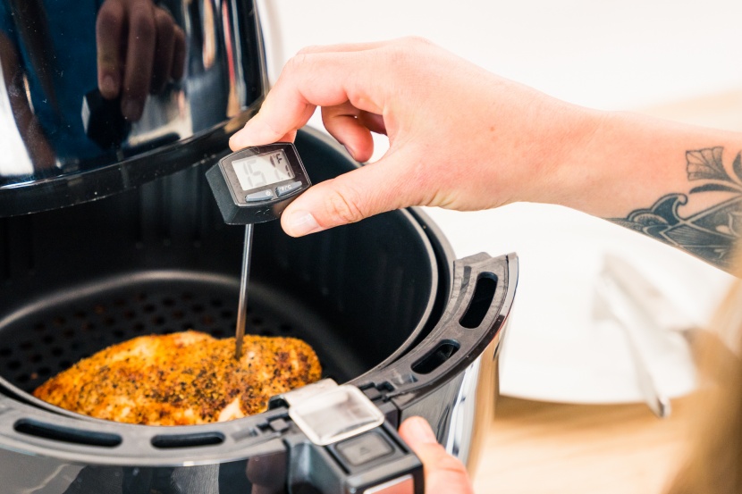 while our test chicken was cooked evenly with a nice outer crisp...