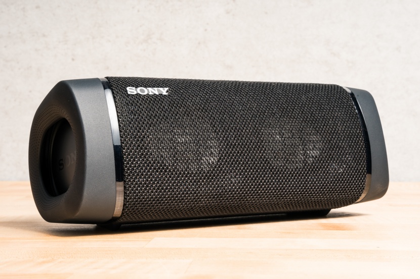 bluetooth speaker - the multi-colored light bars on the sony sr-xb33 bring party vibes...